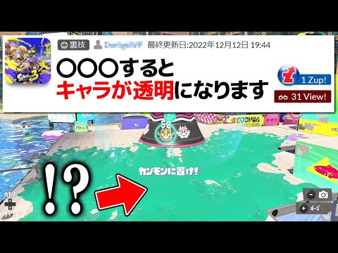 ネットに転がってた「キャラ透明化バグ」を実際に試した結果ｗｗｗ